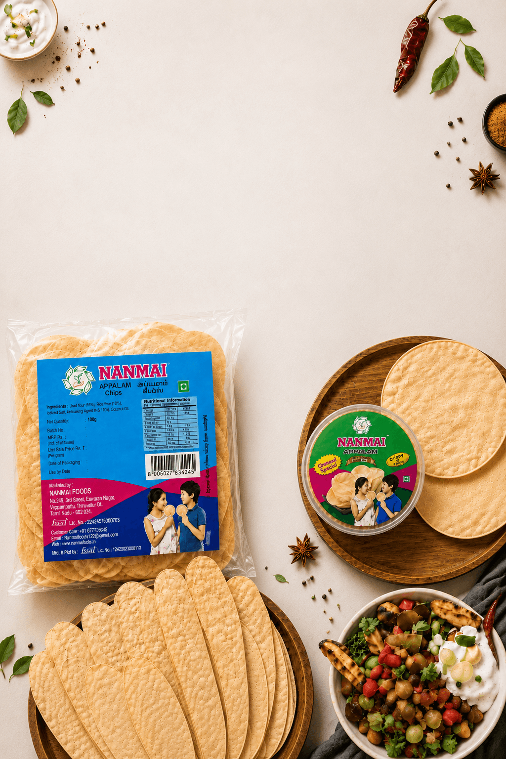 Nanmai Appalam - Crispy Goodness, Authentic Taste
